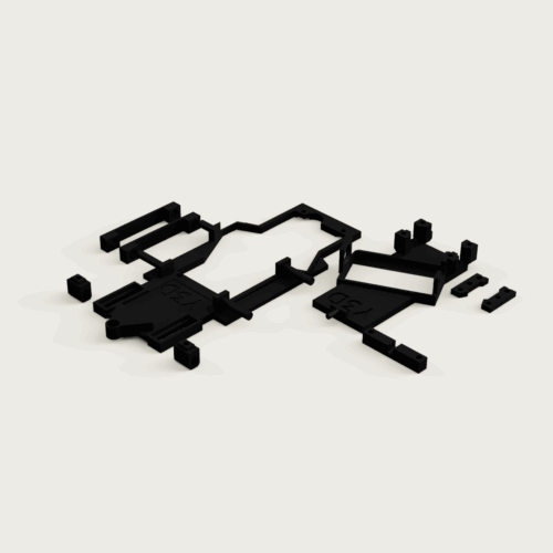 Pack chasis universal M6 + bancada ángulo basculante