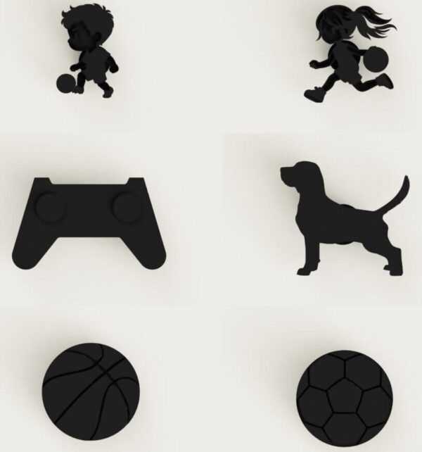 PACKAC00004 Pack de 6 Pins Crocs