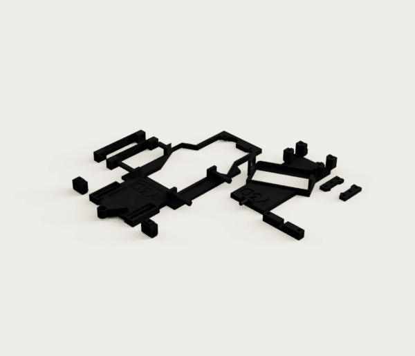 chasisuniversal_bancadaanguloPACKSL00002 Pack chasis 3D Universal M6 + bancada ángulo basculante Slot racing