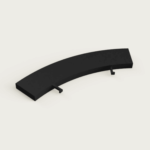 Borde exterior curva interior para pista Scalextric