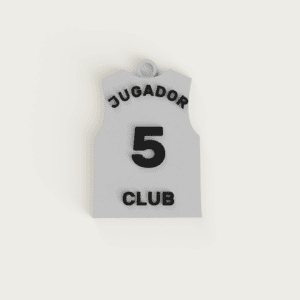 Llavero 3D personalizable camiseta baloncesto (doble color)