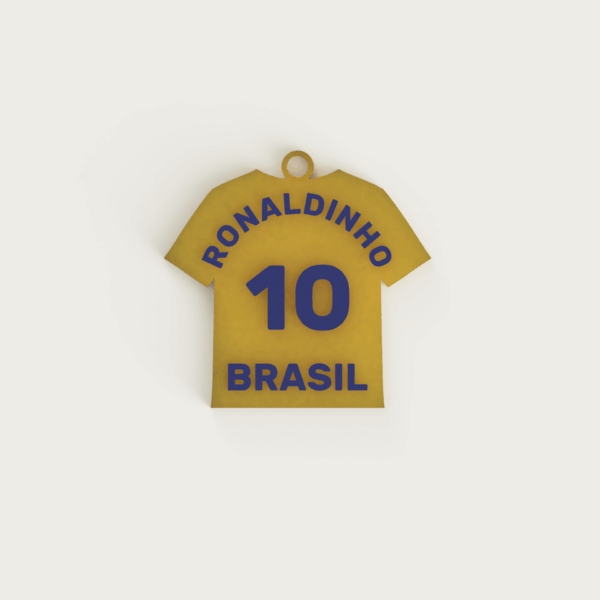llavero-camiseta-ronaldinho-personalizada_1 Llavero 3D personalizado camiseta futbol (doble color)