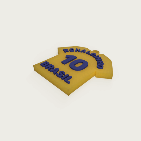 llavero-camiseta-ronaldinho-personalizada_2 Llavero 3D personalizado camiseta futbol (doble color)