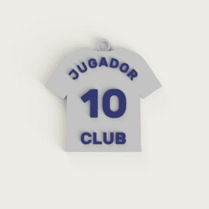 Llavero 3D personalizable camiseta futbol (doble color)