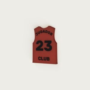 llavero 3d personalizable camiseta baloncesto (doble color)