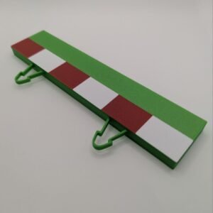 borde multicolor interior curva estandar para pista scalextric piano, verde