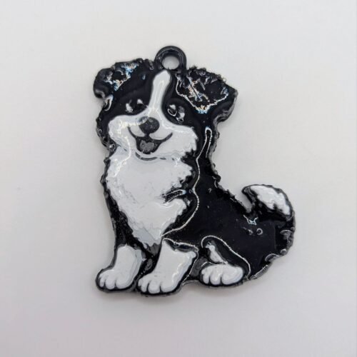 llavero border collie,llavero perro 3D,llavero impreso en 3D,llavero resina,llavero perro artesanal,regalo para amantes de los perros,border collie miniatura,llavero original perro