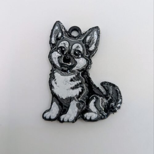 llavero pastor alemán,llavero perro 3D,llavero impreso en 3D,llavero resina,llavero perro artesanal,regalo para amantes de los perros,llavero original perro