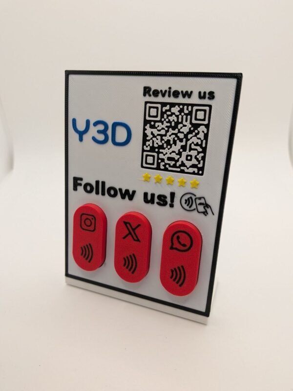 NEUTCAMO242-cartel-modular-nfc-qr imán individual (nfc): redes sociales (selecciona entre 11 opciones 1,80€ unidad)