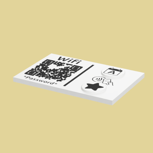 imán de bienvenida inteligente (wifi + nfc) para alojamientos
